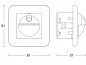 Preview: Steinel Bewegungsmelder IR 180 UP easy, 180° Sensorschalter, LED geeignet, 2- und 3-Draht Montage, 055790